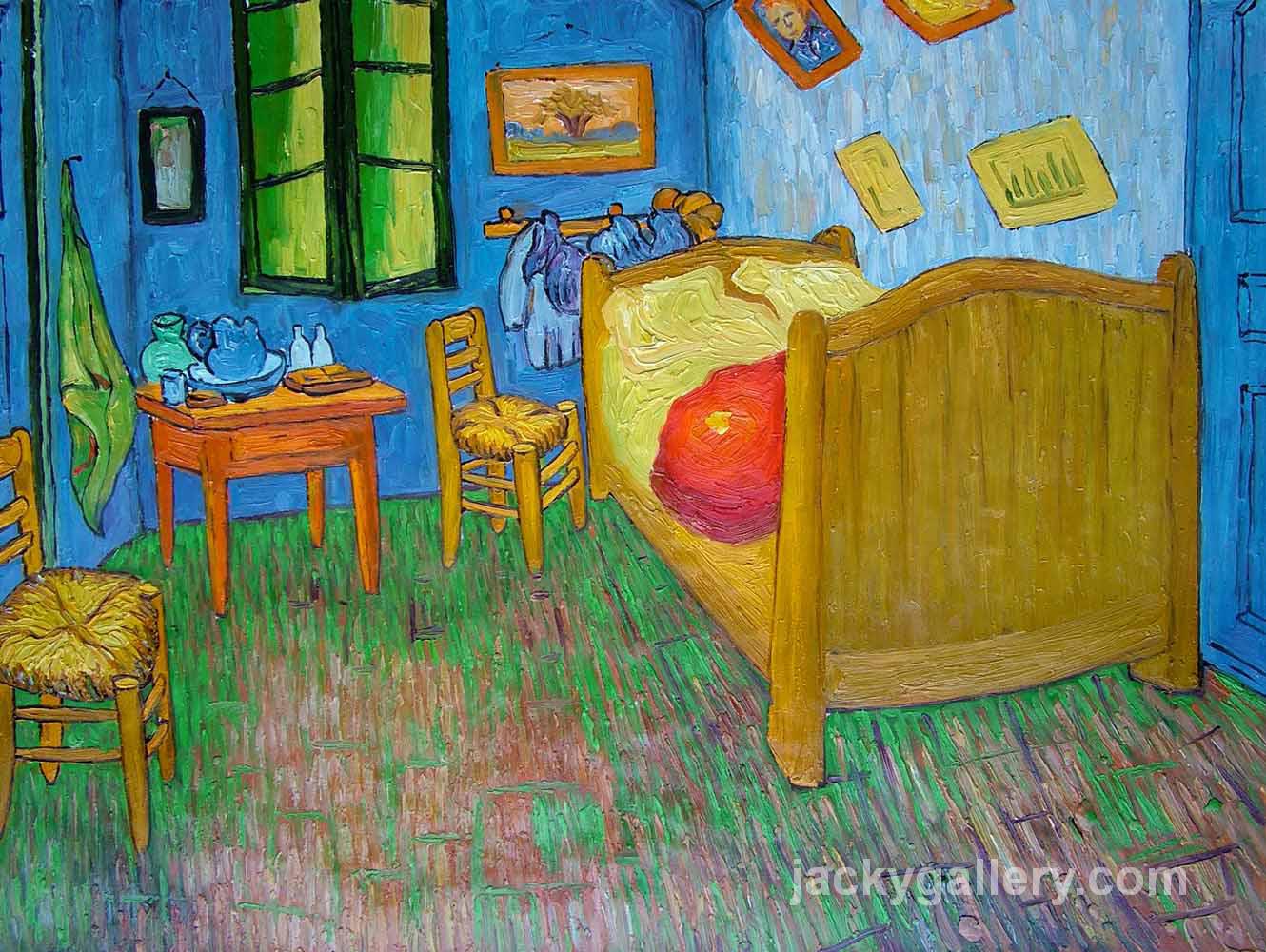 Vincents Bedroom at Arles, Van Gogh painting